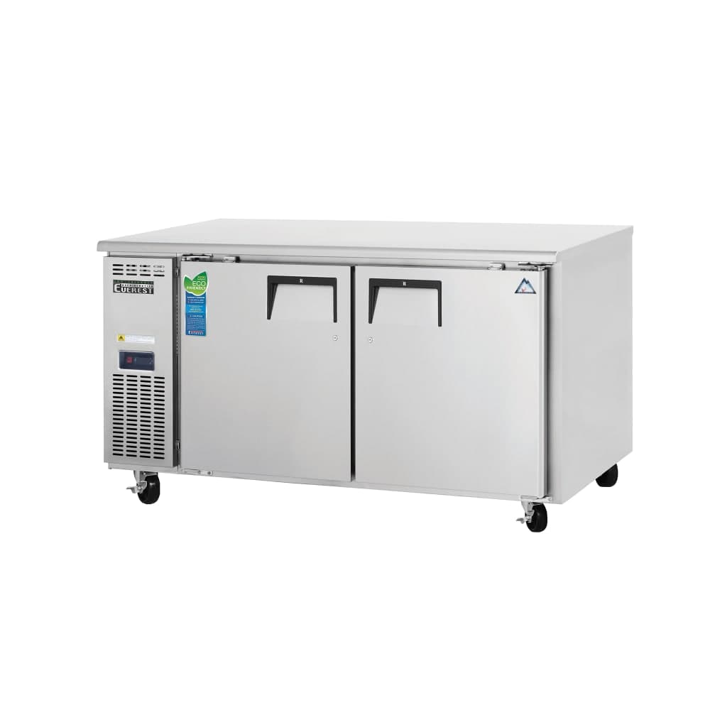 Everest Refrigeration ETWR2 59 1/4" W Undercounter Refrigerator w/ (2) Sections & (2) Doors, 115v