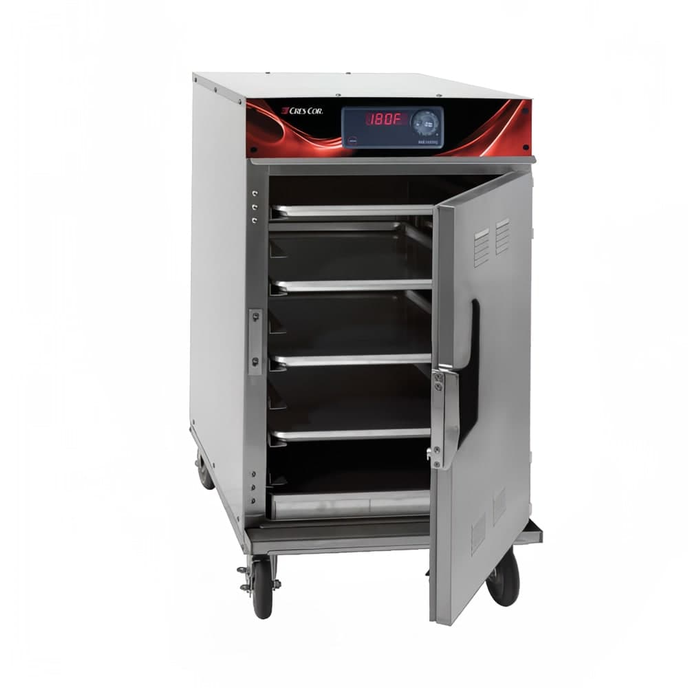 Cres Cor 1200-HH-SS-SPLIT-DX 1/2 Height Insulated Mobile Heated Cabinet w/ (8) Pan Capacity, 120v