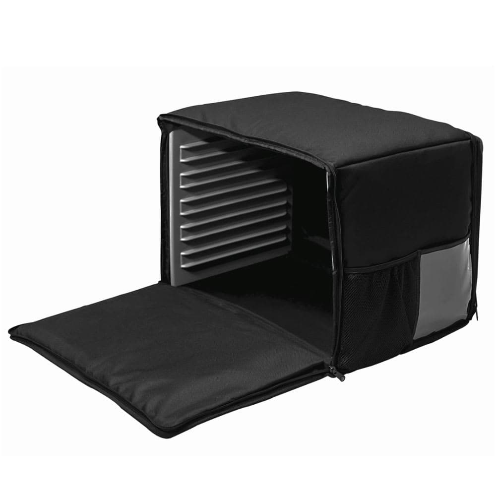 Cres Cor CHB6-1220-3 Electric Food Delivery Bag - 15" x 21" x 14", Canvas, Black