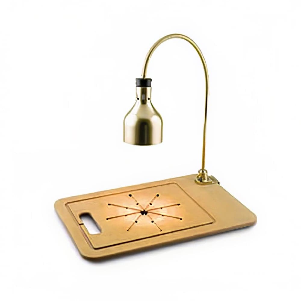 Cres Cor IFW61WFPN Star Series Countertop Carving Station w/ 1 Lamp & Cutting Board, Nickel Hood