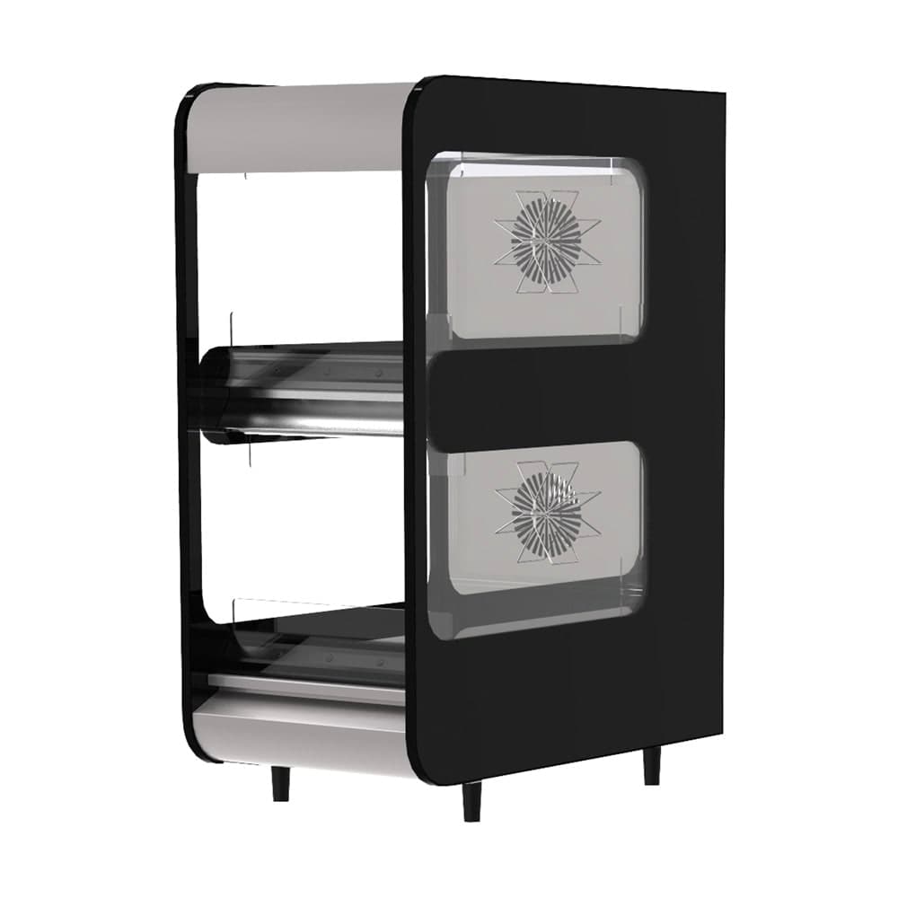 Flexeserve 14" Self Service Countertop Heated Display Case - (2) Shelves, 208v (2T-400)