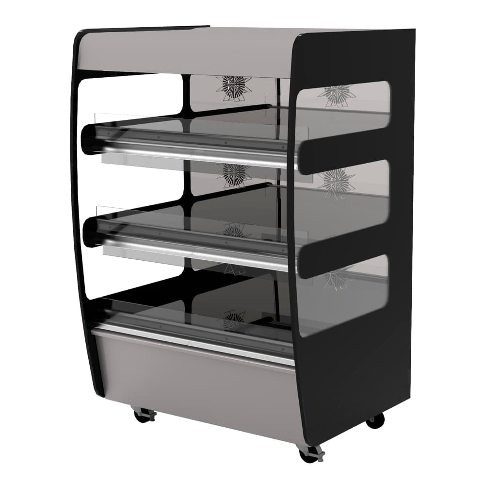 Flexeserve 38 3/10" Self Service Floor Model Heated Display Case - (3) Shelves, 208v (3T-1000C)
