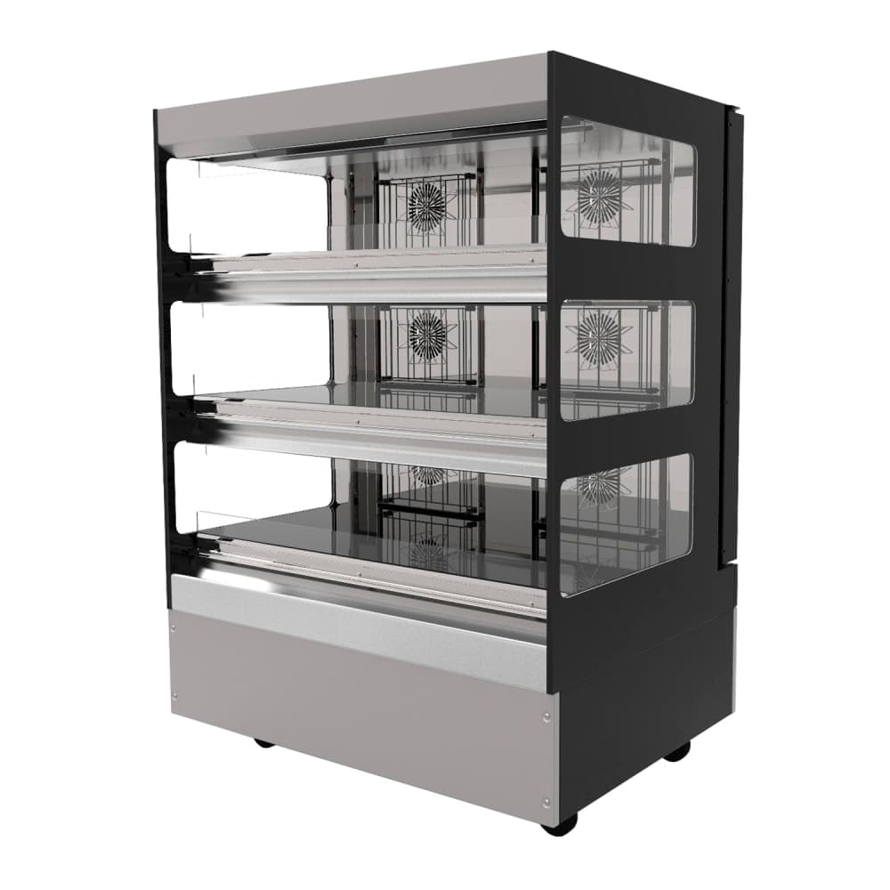 Flexeserve 39 3/10" Dual Service Floor Model Heated Display Case - (3) Shelves, 208v (3T-1000R)