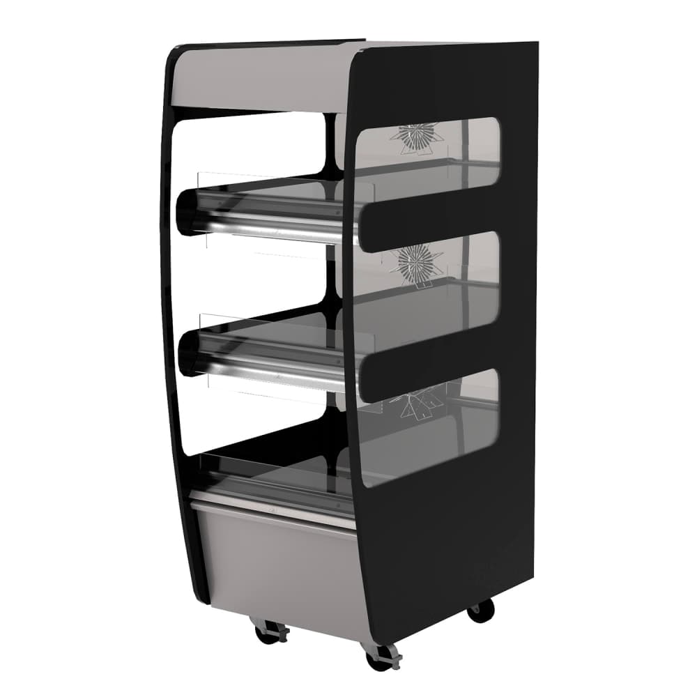 Flexeserve 21 4/5" Self Service Floor Model Heated Display Case - (3) Shelves, 208v (3T-600C)