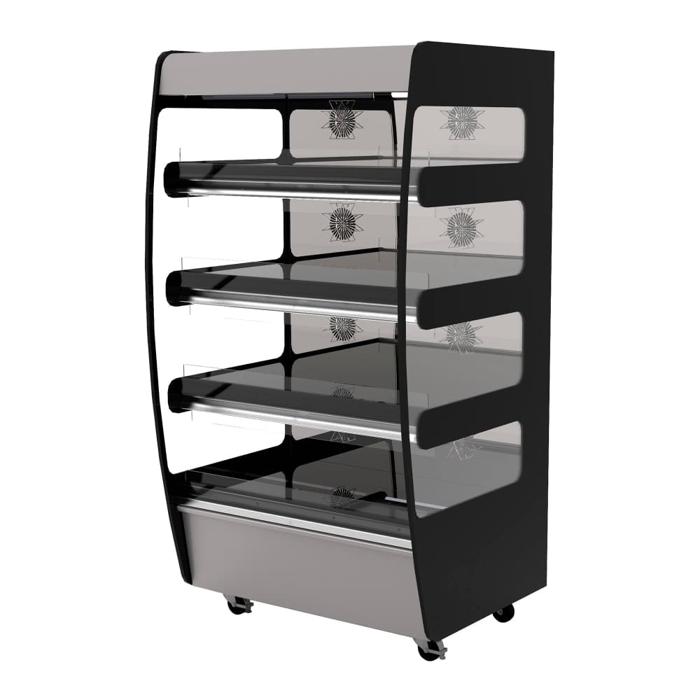 Flexeserve 38 3/5" Self Service Floor Model Heated Display Case - (4) Shelves, 208v (4T-1000C)