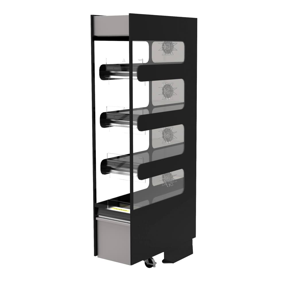 Flexeserve 14" Self Service Floor Model Heated Display Case - (4) Shelves, 208v (4T-400)