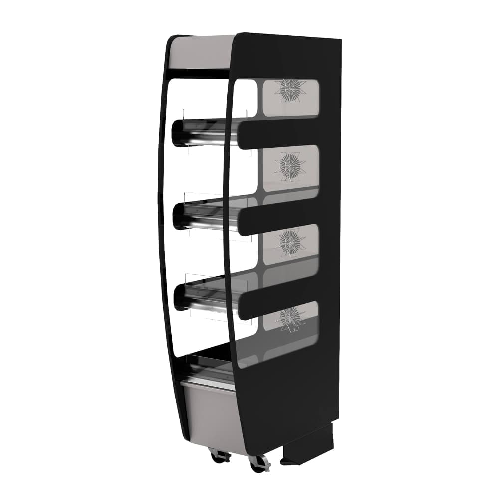 Flexeserve 14" Self Service Floor Model Heated Display Case - (4) Shelves, 208v (4T-400C)