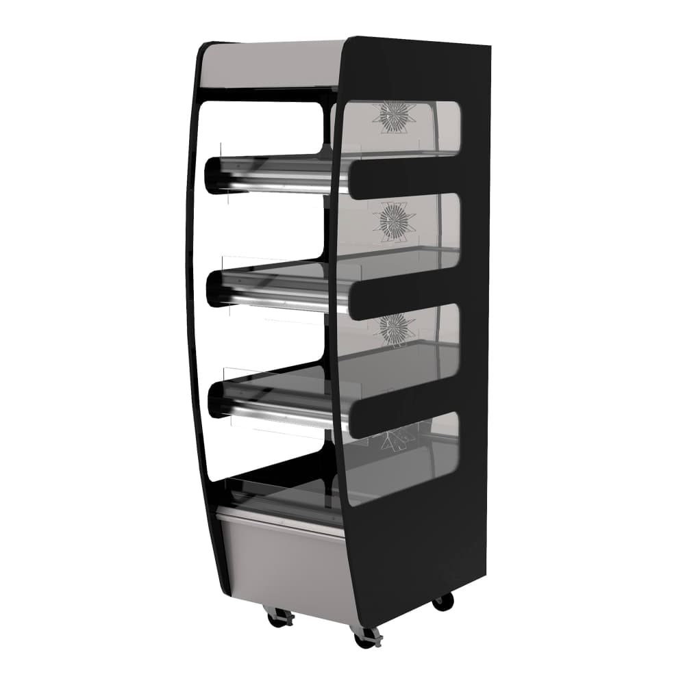 Flexeserve 21 2/5" Self Service Floor Model Heated Display Case - (4) Shelves, 208v (4T-600C)
