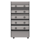 Flexeserve 38 3/10" Self Service Floor Model Heated Display Case - (5) Shelves, 208v (5T-1000) thumbnail 2