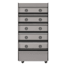 Flexeserve 38 3/10" Self Service Floor Model Heated Display Case - (5) Shelves, 208v (5T-1000C) thumbnail 2