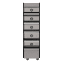 Flexeserve 21 4/5" Self Service Floor Model Heated Display Case - (5) Shelves, 208v (5T-600C) thumbnail 2