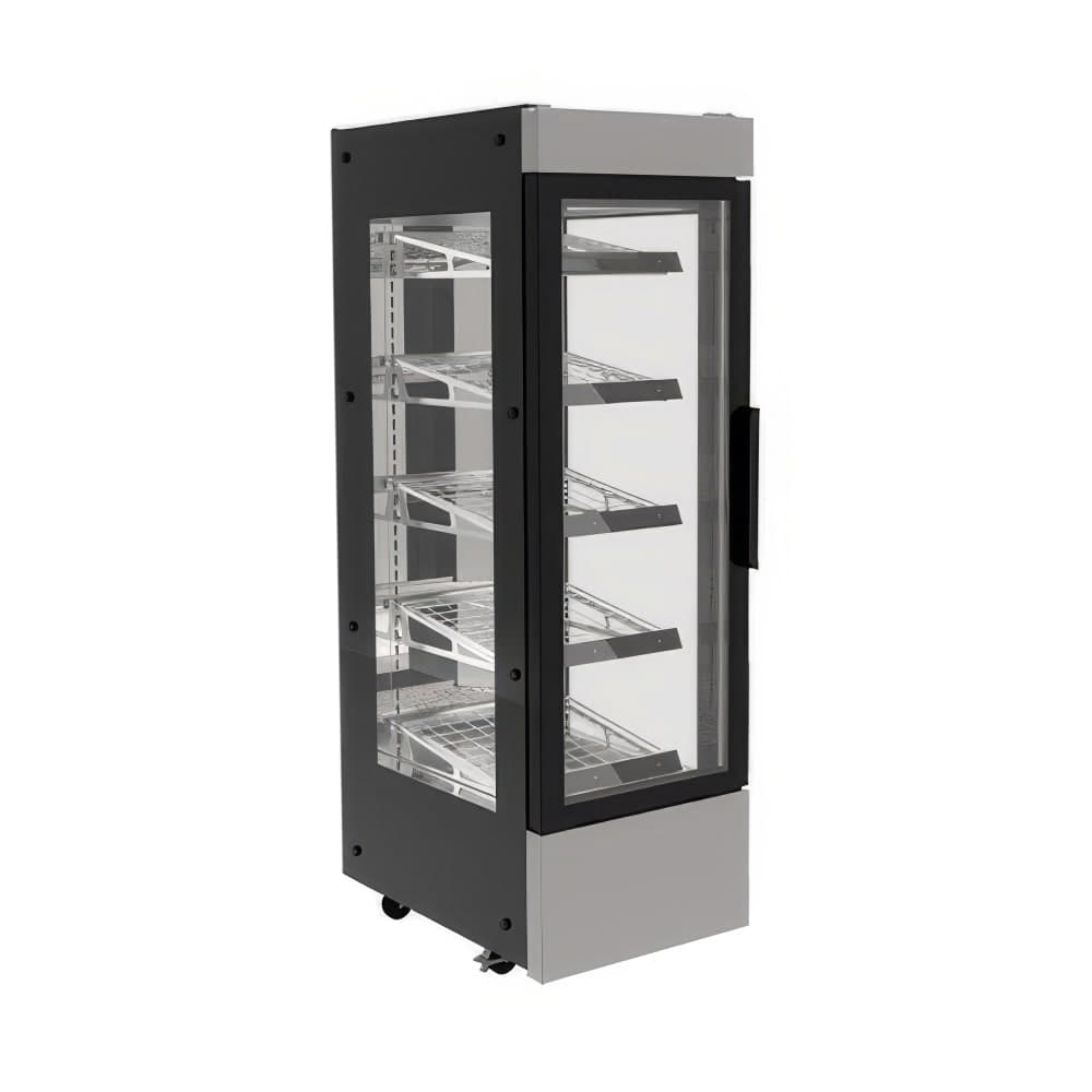 Flexeserve 22" Self Service Floor Model Heated Display Case - (5) Shelves, 208v (HUB-600-LH)