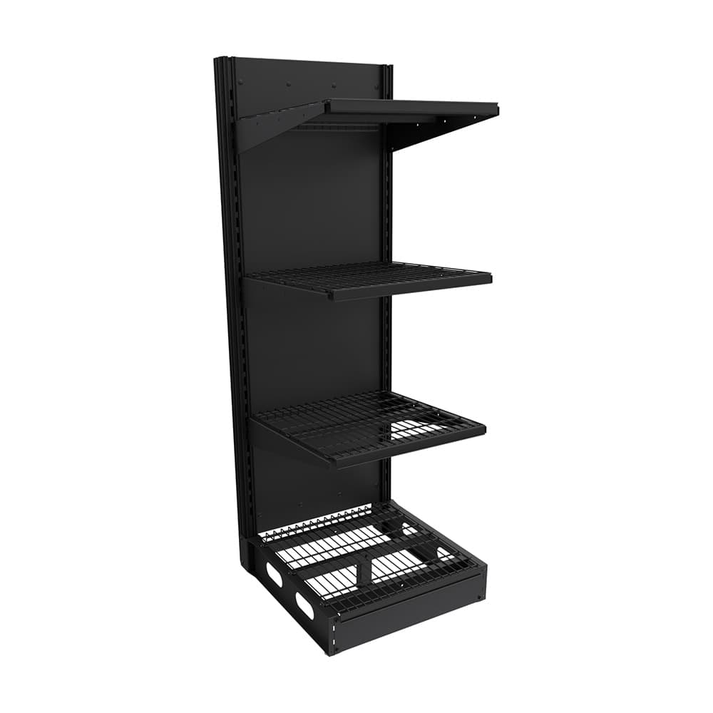 Imageworks S022472BW Planniq Strong® 4 Shelf Beer Cave Cooler Starter Shelving Unit - 26 3/4"L x 28"W x 72"H