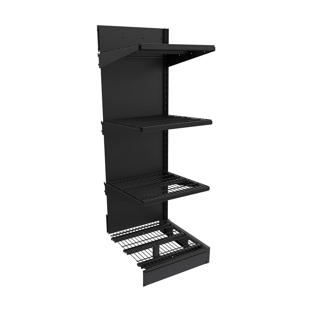 Imageworks SA022472BW Planniq Strong® 4 Shelf Beer Cave Cooler Add-On Shelving Unit - 25 3/4"L x 28"W x 72"H