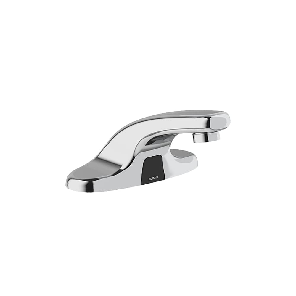 Sloan Optima® Deck Mount Electronic Faucet - 4" Centers, Fixed Spout, Battery Operated, Chrome (3315183BT)