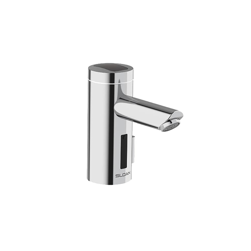 Sloan Optima® Deck Mount Electronic Faucet - Single Hole, Fixed Spout, Solar Powered, Chrome (3335152)