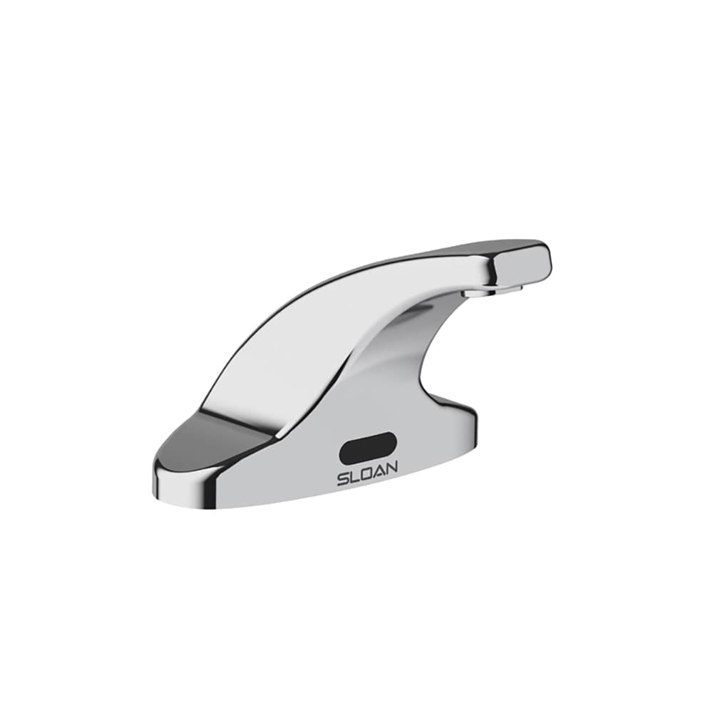Sloan Deck Mount Electronic Faucet - 4" Centers, Fixed Spout, Hardwired, Chrome (3362116)