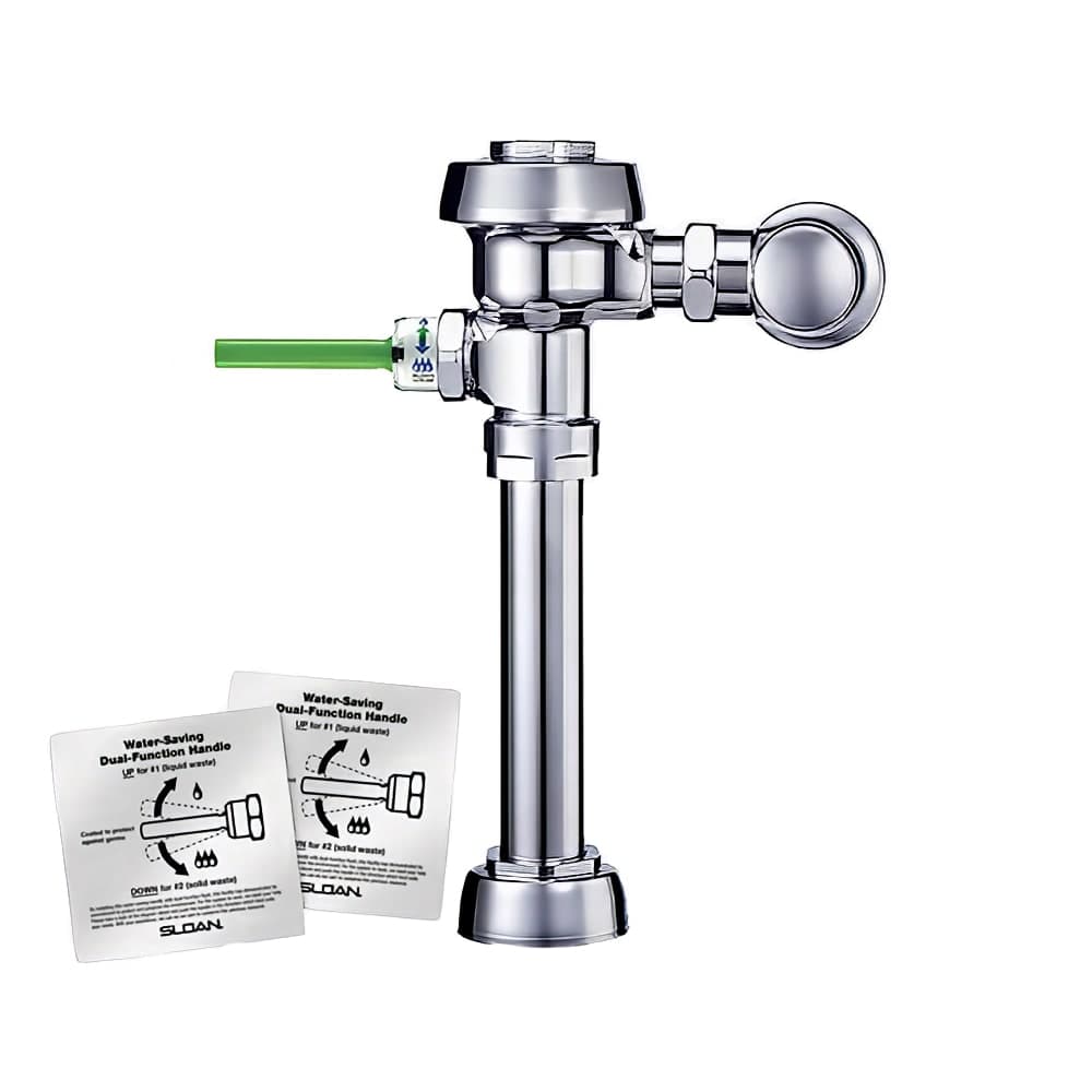 Sloan Uppercut® Exposed Manual Flush Valve for Water Closet Flushometer - 1.1/1.6 gpf, 11 1/2" Rough-In (3720000)
