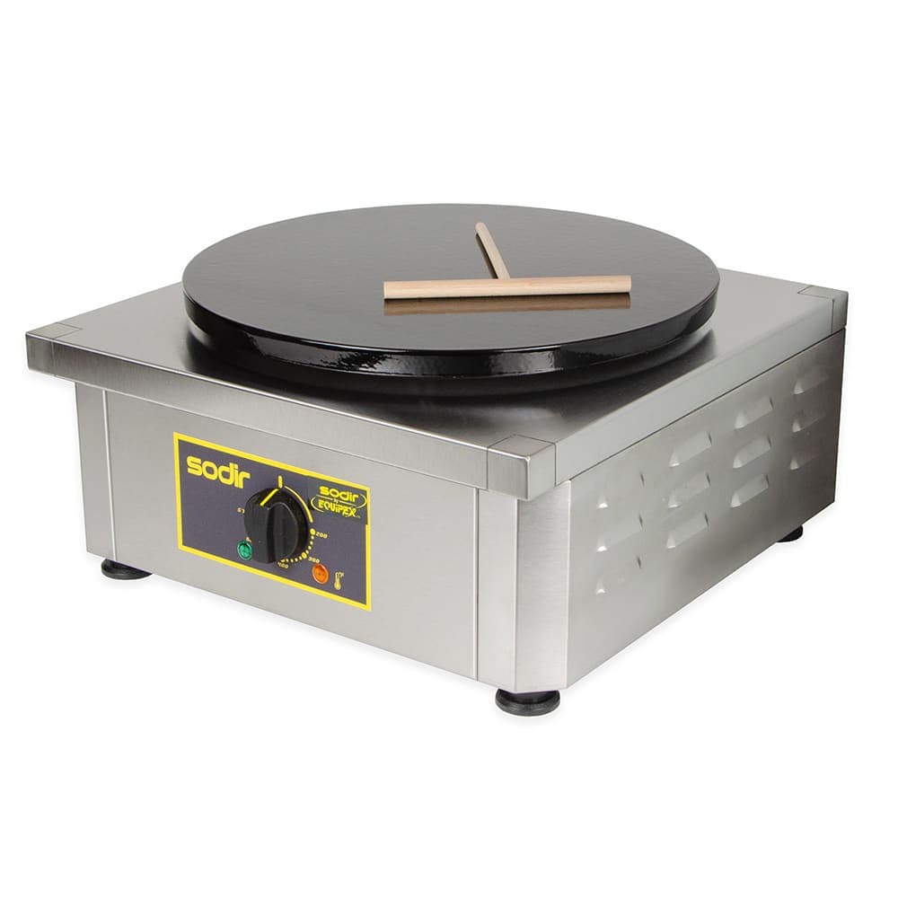 Equipex 400E 15 3/4" Single Crepe Maker w/ Cast Iron Plate, 240v/1ph