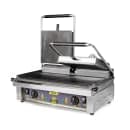 Equipex MAJESTIC Double Commercial Panini Press w/ Cast Iron Grooved Plates, 208-240v/1ph thumbnail 2