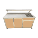 Monsam Enterprises 66" Food Cart w/ 5 1/2"D Sink & Serving Shelf (FSC-02) thumbnail 7