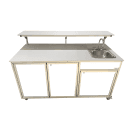 Monsam Enterprises 66" Food Cart w/ 5 1/2"D Sink & Serving Shelf (FSC-02) thumbnail 9
