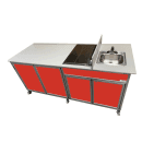 Monsam Enterprises 80" Food Cart w/ 5 1/2"D Sink & Ice Bin (NS-FSC-003) thumbnail 6