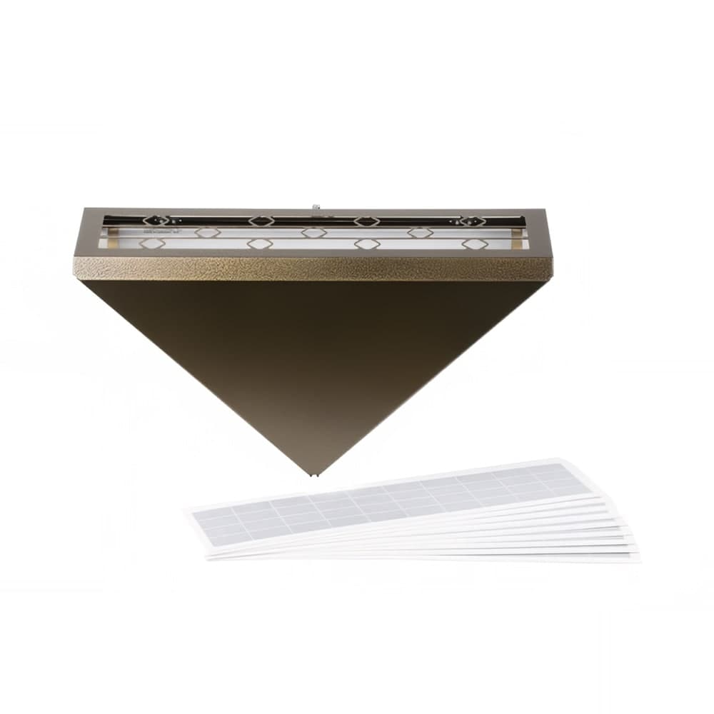 Curtron BL-150-GOLD-COMBO Decorative Silent Fly Trap w/ 1,800 sq ft Coverage - Gold, 120v