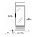 True G4SM-23-HC~TSL01 28" Self Service Bakery Case w/ Straight Glass - (4) Levels, White, 115v thumbnail 2
