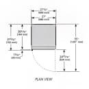 True G4SM-23-HC~TSL01 28" Self Service Bakery Case w/ Straight Glass - (4) Levels, White, 115v thumbnail 3