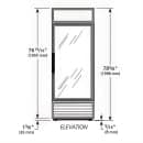 True GDIM-26NT-HC~TSL01 30" Indoor Ice Merchandiser w/ (54) 8 lb Bag Capacity - Glass Door, White, 115v thumbnail 2