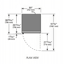 True GDIM-26NT-HC~TSL01 30" Indoor Ice Merchandiser w/ (54) 8 lb Bag Capacity - Glass Door, Black, 115v thumbnail 3