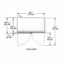 True GDIM-49NT-HC~TSL01 54" Indoor Ice Merchandiser w/ (117) 8 lb Bag Capacity - Glass Door, White, 115v thumbnail 3