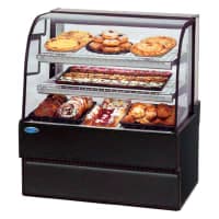 True TDM-DC-48-GE/GE-W-W 48 1/4" Full Service Dry Bakery Case w/ Curved Glass - (4) Levels, 115v thumbnail 3