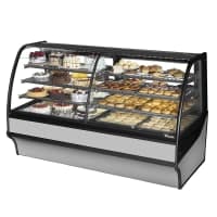 True TDM-DZ-77-GE/GE-B-W 77 1/4" Full Service Dual Zone Bakery Case w/ Curved Glass - (4) Levels, 115v thumbnail 2