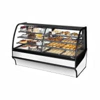 True TDM-DZ-77-GE/GE-S-S 77 1/4" Full Service Dual Zone Bakery Case w/ Curved Glass - (4) Levels, 115v thumbnail 3