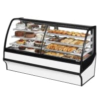 True TDM-DZ-77-GE/GE-S-S 77 1/4" Full Service Dual Zone Bakery Case w/ Curved Glass - (4) Levels, 115v thumbnail 4