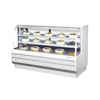 True TDM-R-77-GE/GE-B-W 77 1/4" Full Service Bakery Case w/ Curved Glass - (4) Levels, 115v thumbnail 2