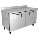 True TWT-60F-HC 60 1/2" W Worktop Freezer w/ (2) Sections & (2) Doors, 115v thumbnail 2