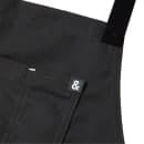 Hedley & Bennett Full Length Bib Apron w/ (2) Pockets - 33" x 30", Cotton, Char Grey (HB001229) thumbnail 2