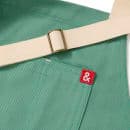 Hedley & Bennett Full Length Bib Apron w/ (2) Pockets - 33" x 30", Cotton, Julep Green (HB001384) thumbnail 2