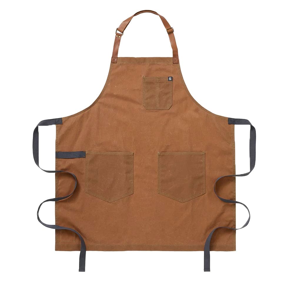 Hedley & Bennett Full Length Bib Apron w/ (2) Pockets - 33" x 30", Cotton, Montana (HB001519)