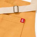 Hedley & Bennett Full Length Bib Apron w/ (2) Pockets - 33" x 30", Cotton, Egg Yolk Yellow (HB001543) thumbnail 2