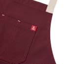 Hedley & Bennett Full Length Bib Apron w/ (2) Pockets - 33" x 30", Cotton, House Red (HB001675) thumbnail 2