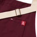 Hedley & Bennett Full Length Bib Apron w/ (2) Pockets - 33" x 30", Cotton, House Red (HB001676) thumbnail 2