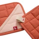 Hedley & Bennett 8" Square Pot Holder - Cotton, Paprika Red (HB001697) thumbnail 2