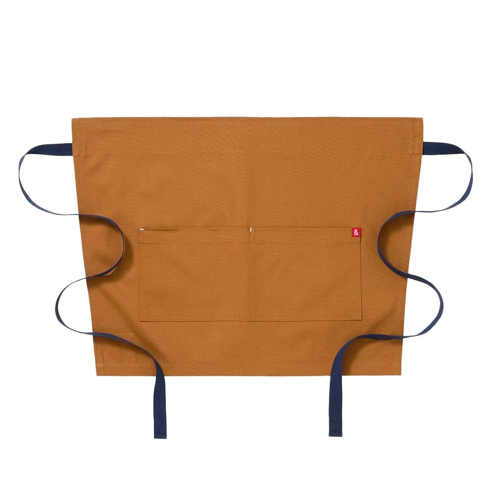 Hedley & Bennett 2 Pocket Bistro Apron - 21" x 28", Cotton, Denver Brown (HB001716)