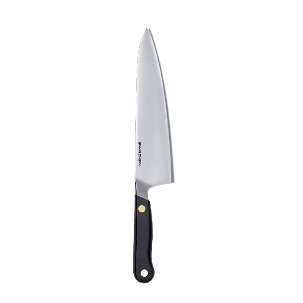 Hedley & Bennett 8" Chef's Knife w/ Steel Black Handle, Steel (HB001727)