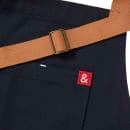 Hedley & Bennett Full Length Bib Apron w/ (2) Pockets - 33" x 30", Cotton, Midnight Cider Blue (HB001747) thumbnail 2