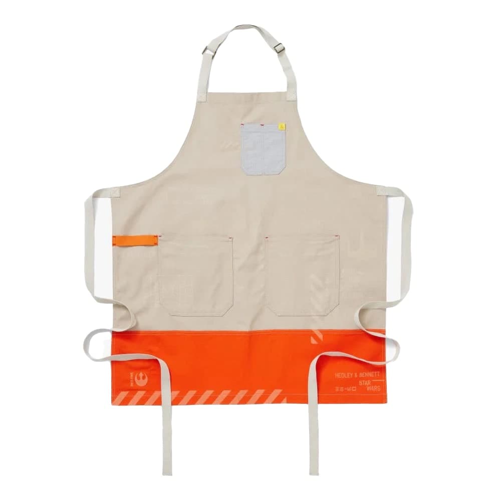 Hedley & Bennett Full Length Bib Apron w/ (2) Pockets - 33" x 30", Cotton, STAR WARS™ Luke Skywalker (HB001802 (CTFD-ESS-SWLK))